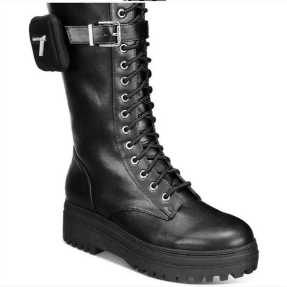 Wild Pair Shannon Zip Pocket Booties Black - Picture 4 of 6